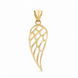 10K Yellow Gold Angel Wing Pendant