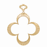 10K Yellow Gold Flower Women's Pendant
