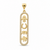 10K Yellow Gold Lucky Pendant