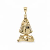 10K Yellow Gold Caridad del Cobre Pendant