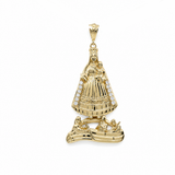 10K Yellow Gold Caridad del Cobre Pendant