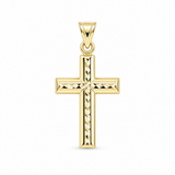 14K Yellow Gold Cross Pendant