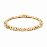 10K Yellow Gold Byzantine Bracelet Women's