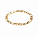 10K Yellow Gold Monaco with Infiniti Bracelet Women's