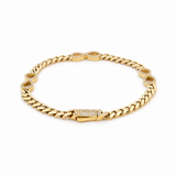 10K Yellow Gold Monaco with Infiniti Bracelet Women's