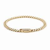 10K Yellow Gold Monaco Bracelet Women's