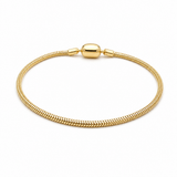 14K Yellow Gold Charms Bracelet Women's