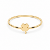 10K Yellow Gold Clover Fashion Women's Ring