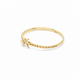 10K Yellow Gold Dragonfly Fashion Women's Ring