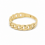 10K Yellow Gold Links Fashion Women's Ring