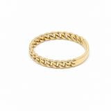 10K Yellow Gold Links Fashion Women's Ring