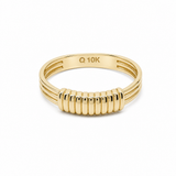 10K Yellow Gold Band Fashion Women's Ring