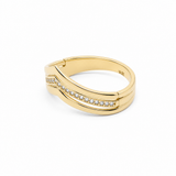 10K Yellow Gold Fashion With CZ Women's Ring