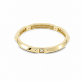 10K Yellow Gold Band Fashion Women's Ring