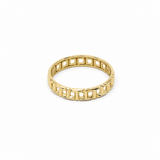 10K Yellow Gold Band Fashion Women's Ring