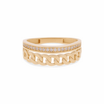 10K Yellow Gold   Fashion with Cz Women's Ring