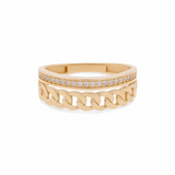 10K Yellow Gold   Fashion with Cz Women's Ring