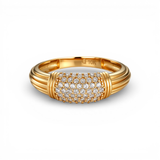 10K Yellow Gold  Fashion With Cz Women's Ring