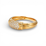 10K Yellow Gold  Fashion With Cz Women's Ring