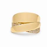 10K Yellow Gold With Cz Fashion Women's Ring