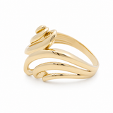 10K Yellow Gold With Cz Fashion Women's Ring