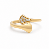 10K Yellow Gold with Cz Fashion Women's Ring
