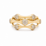 10K Yellow Gold With Cz Fashion Women's Ring