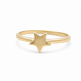 10K Yellow Gold Star Fashion Women's Ring