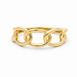 10K Yellow Gold Links Fashion Women's Ring