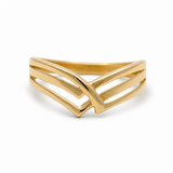 10K Yellow Gold Fashion Women's Ring