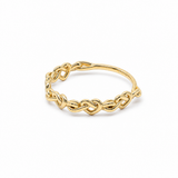 10K Yellow Gold Heart Fashion Women's Ring