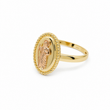 10K Yellow Gold Saint Judas Fashion Women's Ring