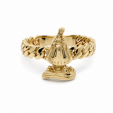 14K Yellow Gold Virgen De La Caridad Fashion Women's Ring
