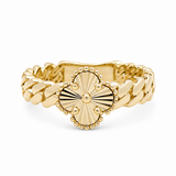 14K Yellow Gold Clover Fashion Women's Ring