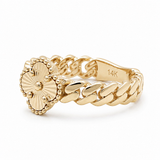14K Yellow Gold Clover Fashion Women's Ring