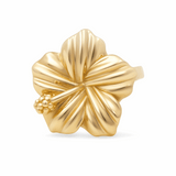 14K Yellow Gold Flower Women's Ring