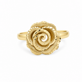 14K Yellow Gold Flower Fashion Women's Ring
