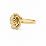 14K Yellow Gold Flower Fashion Women's Ring