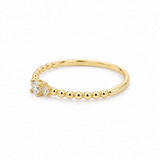 14K Yellow Gold  Fashion With Cz Women's Ring
