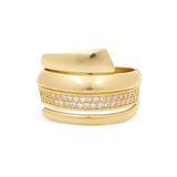 14K Yellow Gold Fashion with CZ Women's Ring