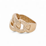14K Yellow Gold   Diamond Cut Fashion  Women's Ring