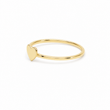 14K Yellow Gold Heart Fashion Women's Ring