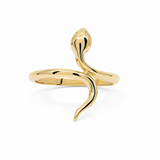 14K Yellow Gold Snake Fashion Women's Ring