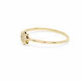 14K Yellow Gold Sun With Cz Fashion Women's Ring