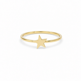 14K Yellow Gold Star Fashion Women's Ring