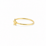 14K Yellow Gold Star Fashion Women's Ring