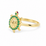 14K Yellow Gold Turle Fashion Women's Ring