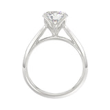14K White Gold  Solitaire Rings with 2.00Tw of Lab Grown Diamond