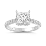 14K White Gold  Engagement Rings with 2.50Tw of Lab Grown Diamond