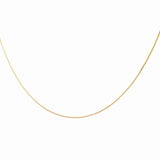 14K  Yellow Gold Box Women's Chain 18"